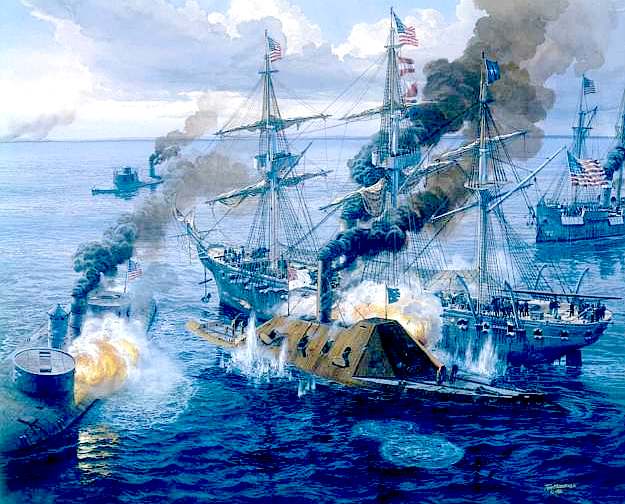The civil war as a consequence of the screw propelled warships development