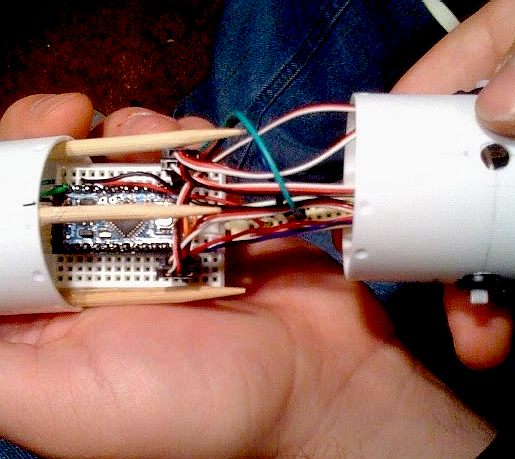 An Arduino micro computer that is used to guide the missile