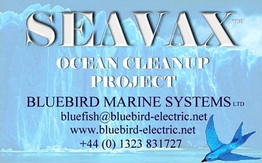 Seavax ocean cleanup business card