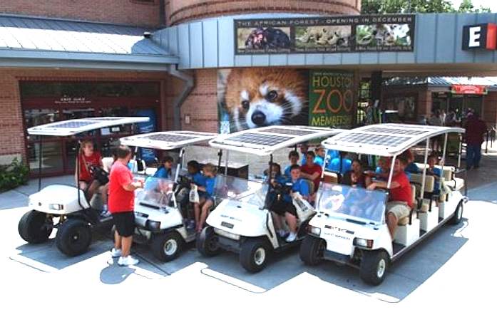 Houston Zoo, Solar Drive retro fit transport