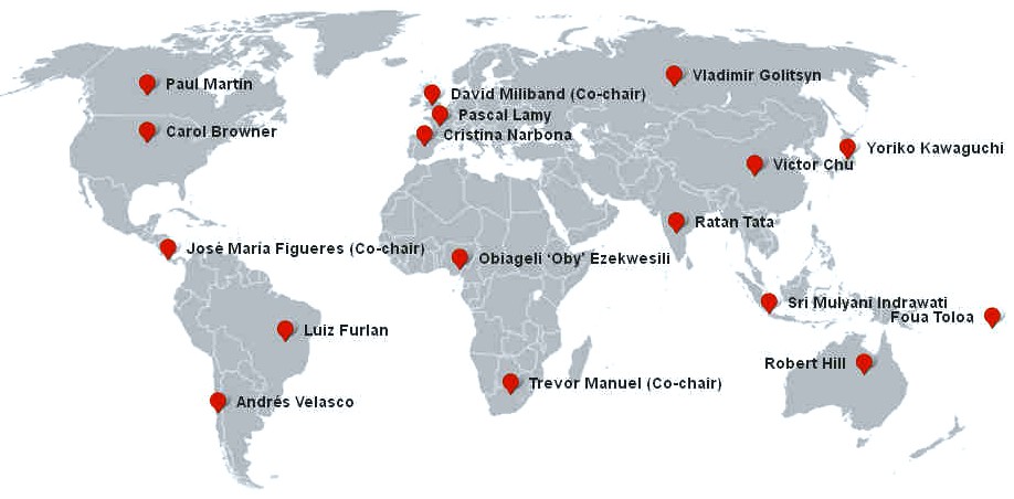 Global Ocean Commissioners map of the world