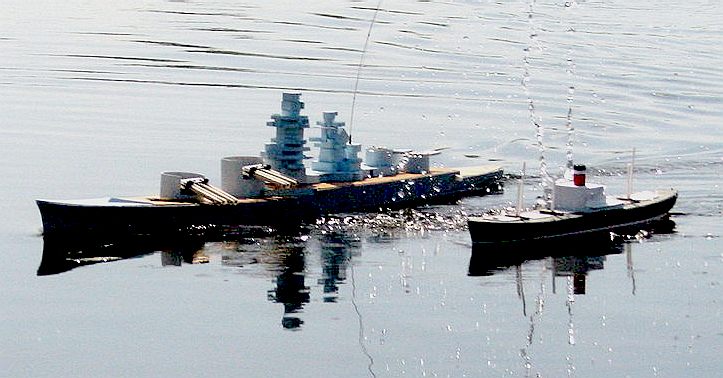 large scale rc battleships