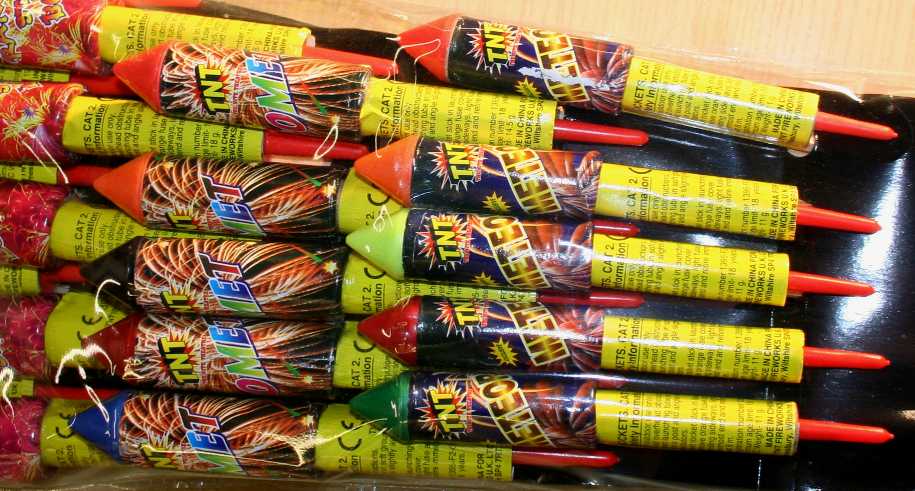 Sky rockets starbursts bonfire night party packs