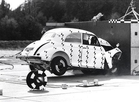 Morris 1000 being crash tested
