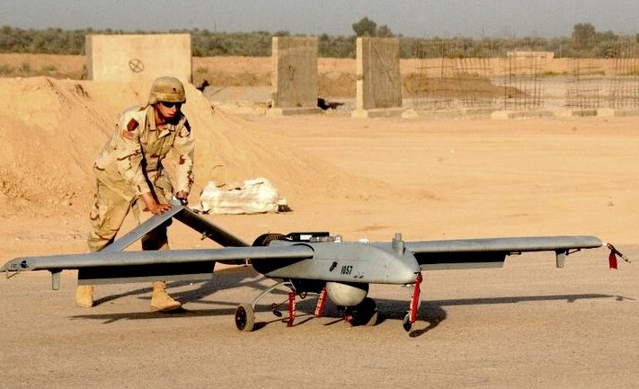 Shadon UAV drone set for take off