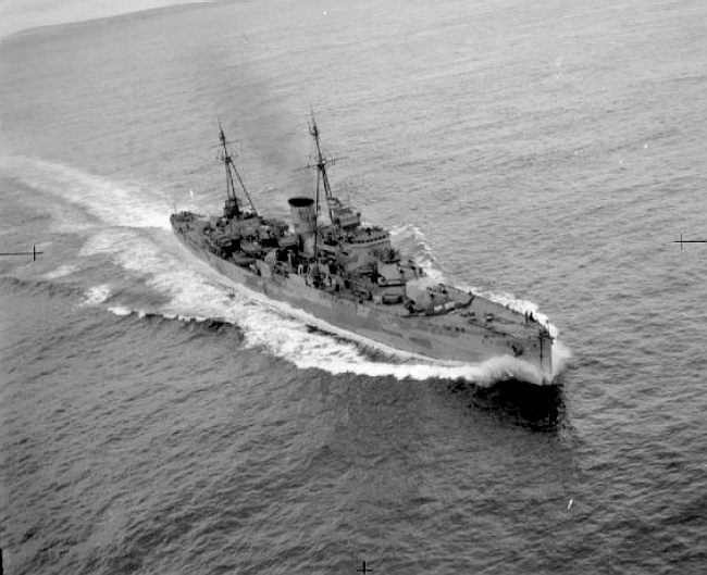 HMS Neptune under steam