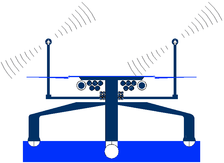 Robot warship, ZEV ASV, armed to the teeth