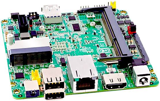 Intel Atom 100mm x 100mm microcontroller computer board