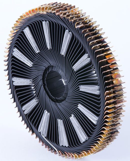 The radial armature from a Lynch electric traction motor