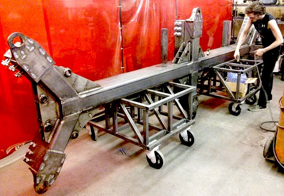 Chassis of the giant six legged vehicle