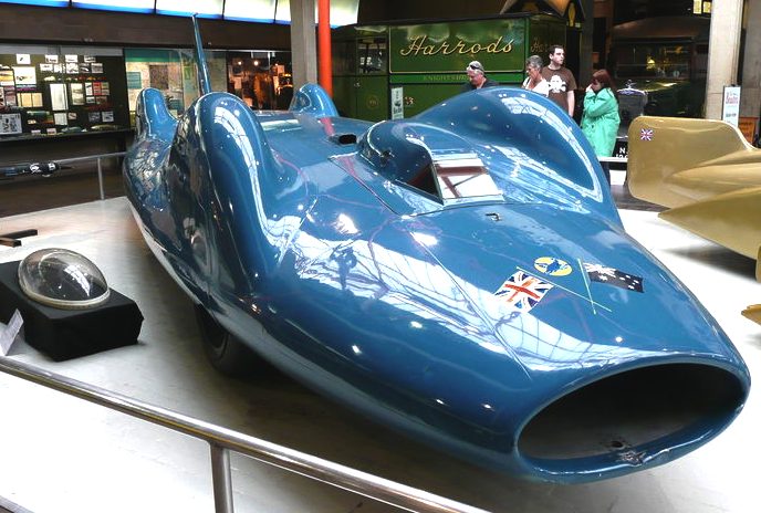 Bluebird Proteus at the National Motor Museum Beaulieu