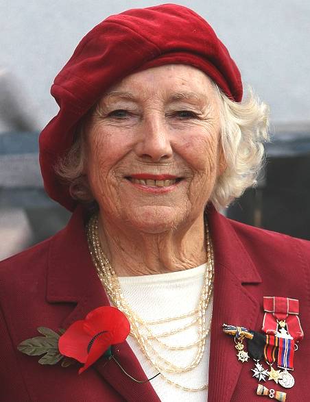 Dame Vera in 2011 wearing her medals