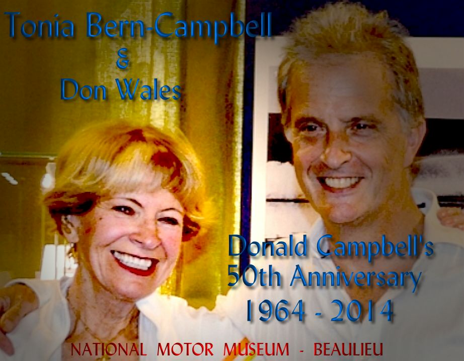 Tonia Bern-Campbell at the National Motor Museum in England, with Don Wales