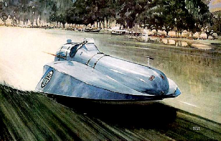 The Blue Bird K4 hydroplane built by Sir Malcolm and Vosper Thorneycroft