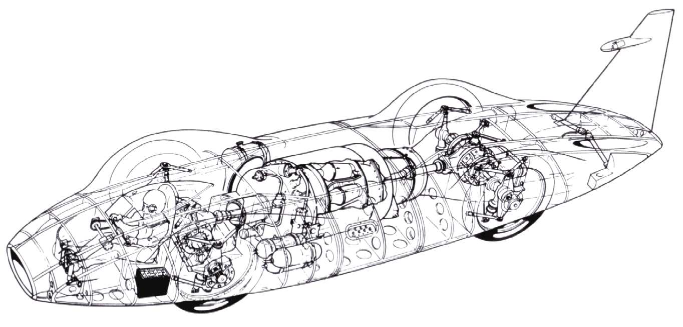 Bluebird Proteus cutaway drawings forward CN7