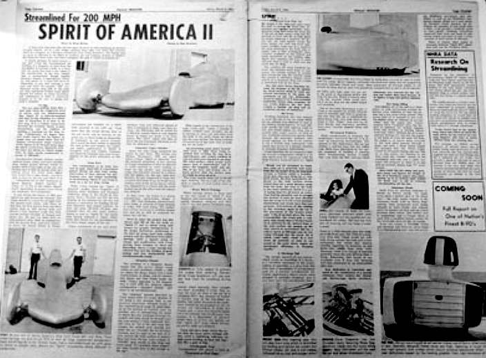 Spirit of America II newspaper article
