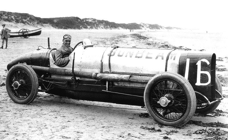 The Sunbeam BlueBird at Pendine Sands