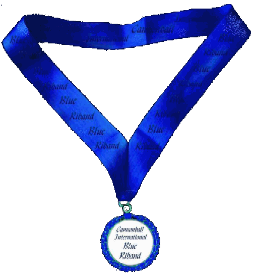 Blue Ribbon green car eco medal