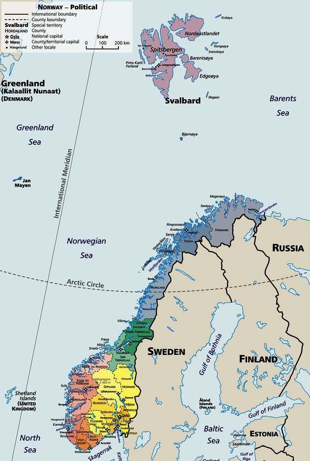 Map of Norway