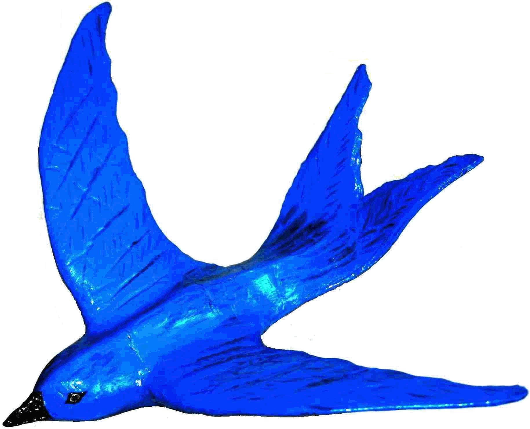 Blue bird and Bluebird trademarks, logos and legends - original sculpture, design copyright