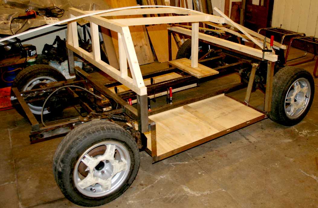 Making the timber former for the bodywork