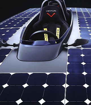 Bluebird solar panels as fitted to the Tomcat DC50 city sports car