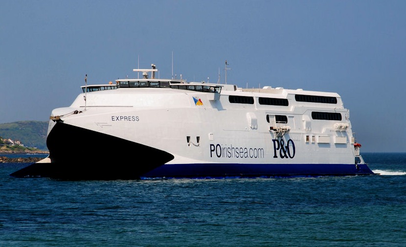P&O cross channel ferries Irish Sea and St Georges