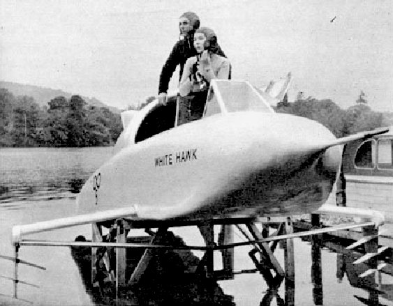 Frank and Stella Hanning-Lee and the K5 jet hydrofoil
