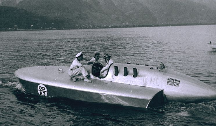 Sir Malcolm Campbell and the K3 water speed record boat