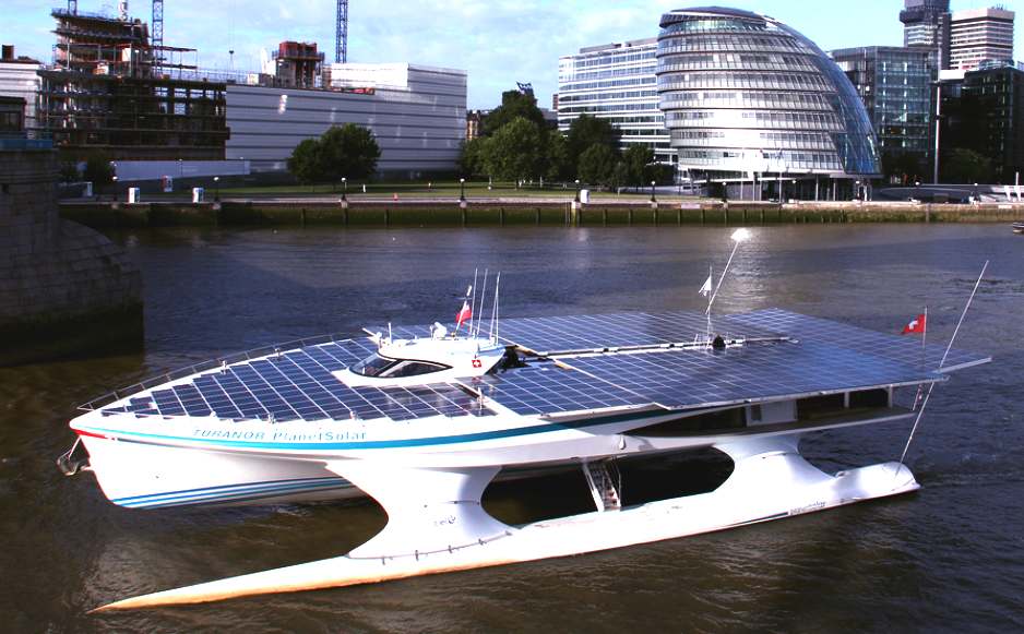 PlanetSolar river thames, London, England