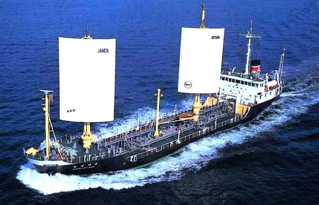 JAMDA - A computer controlled, sail assisted merchant ship.