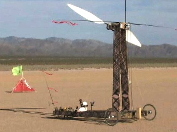 Wind powered land speed record