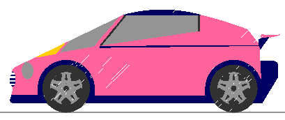 Lady Penelope's Pink Panther eco car