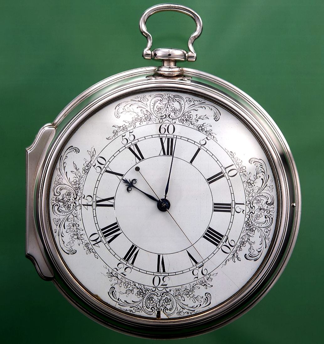 The H4 prize winning marine chronometer the size of a large pocket watch.