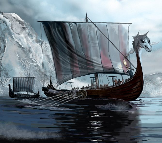 Dragon ships. Драккар викингов Полярный Одиссей. Викинги Викинг Драккар арт. Корабль викингов арт. Драккары викингов настоящие.