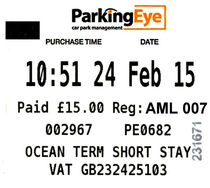 Parking charges at the NOC, Southampton