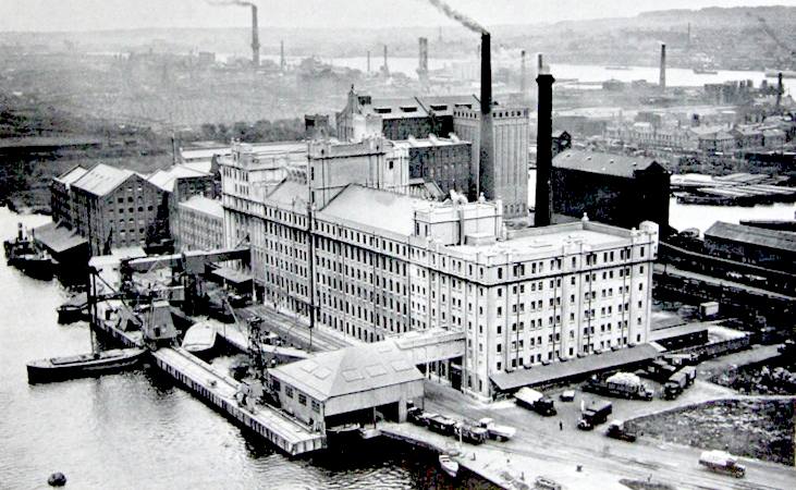 Spillers Millenium Mills on the River Thames