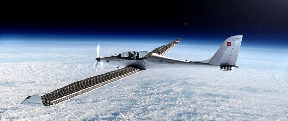 SolarStratos in space, artists impression