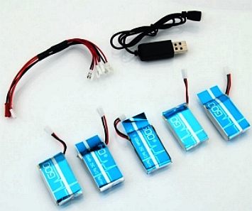 Lithium polymer extended capacity batteries for quadcopters