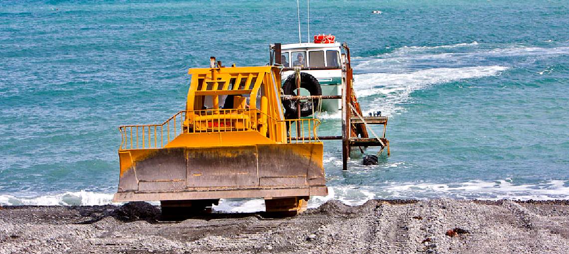 Ngawi beach fishing boat recovery system New Zealand