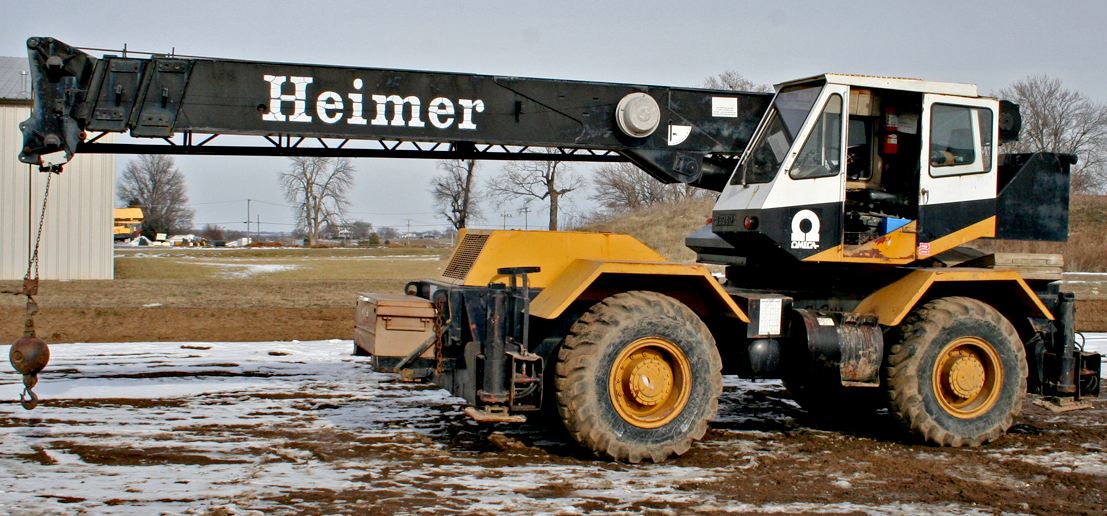 Heimer rough terrain 4x4 wheel drive crane