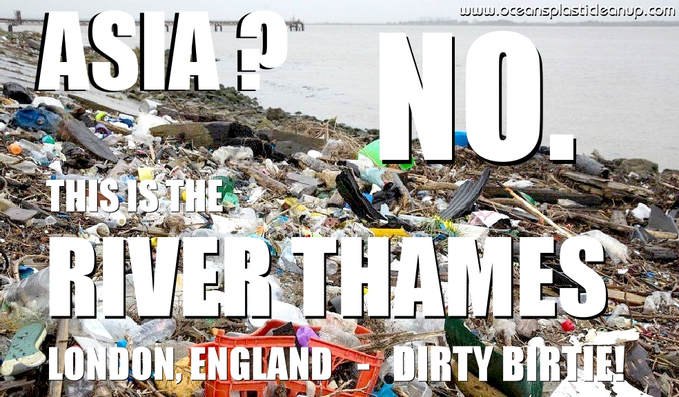 THE RIVER THAMES   Rivers Thames Plastics Most Polluted Worlds London England 