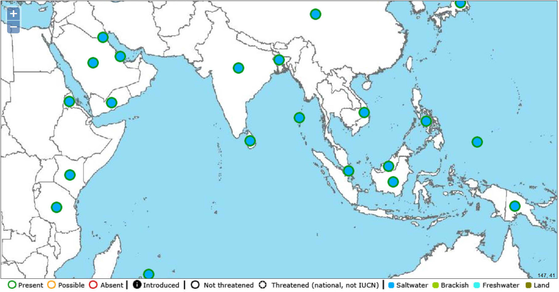 Equatorial belt in the Indian Ocean, could be breeding ground for sargassum fluitans and natans