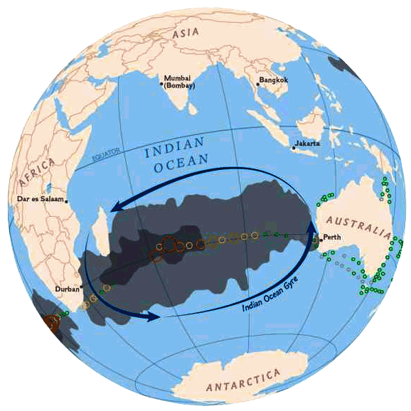 indian ocean map world