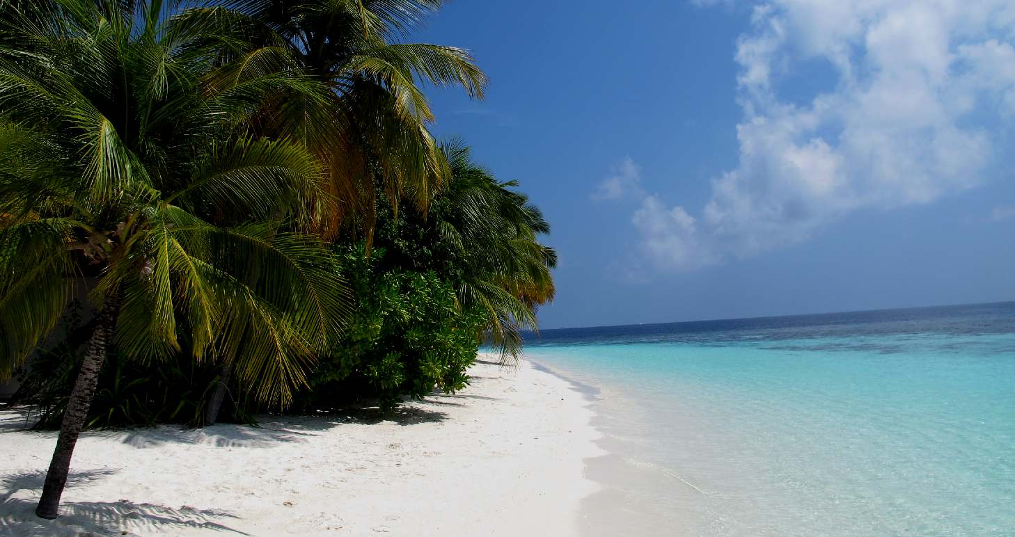 Hand Line Fishing at Maldives. Indian Ocean Paradise 