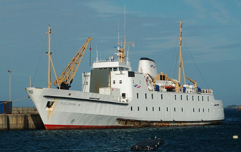 RMV Scillonian III docked at St Mary's Harbour