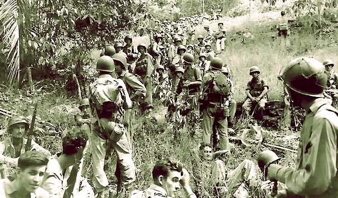 US Marines during the Battle of Guadalcanal