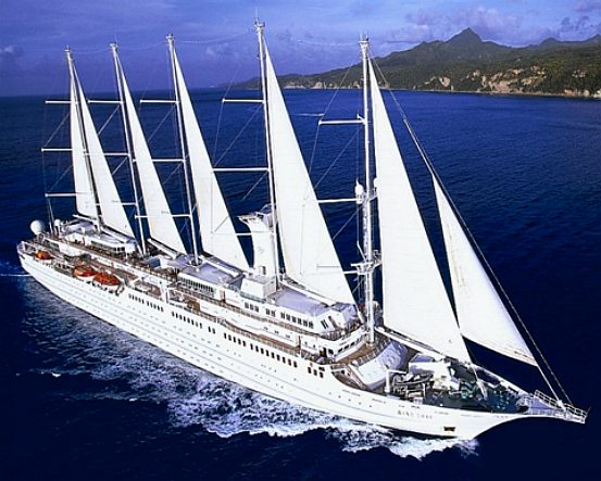 Wind Surf sail powered cruise liner